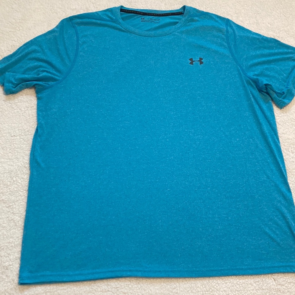 Under Armour Threadborne Tee blue marl short sleeve shirt Size 2XL
